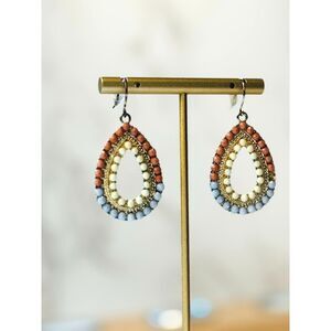 Boho Dangle Earrings in Neutral Tones